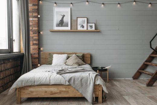 etagere bois support